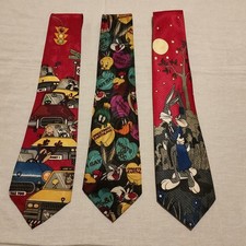 3 Looney Toons Ties Bugs Bunny