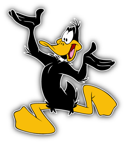 Daffy duck running - duck,