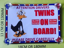 Daffy Duck Twins On Board Car