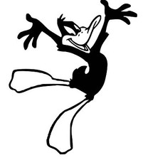 Daffy Duck vinyl car Decal /