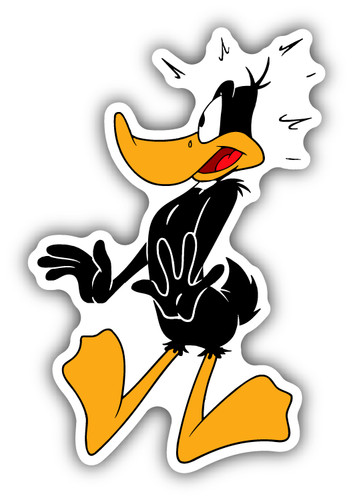 Daffy duck panic cartoon car - panic,