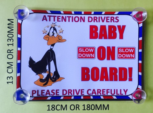 Daffy duck baby - duck, board