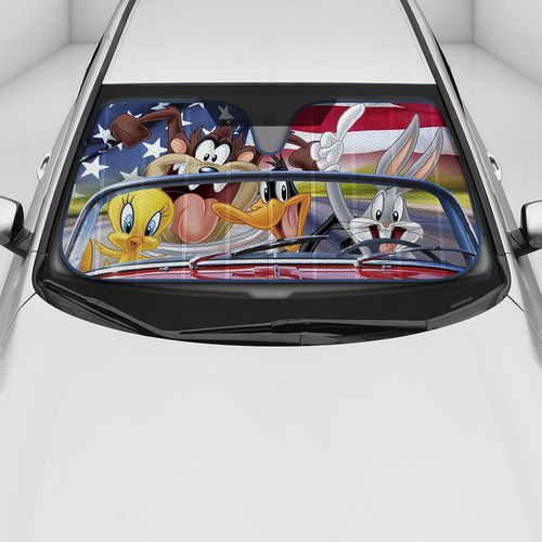 Looney tunes auto windshield - looney,