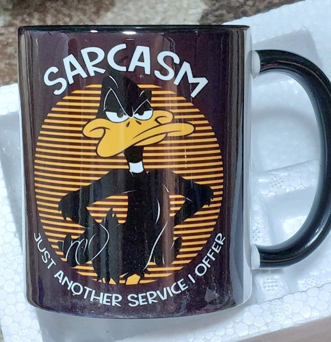Sarcasm coffee mug - sarcasm,