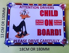 Daffy Duck Child On Board Car