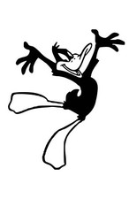 6 Inch Daffy Duck vinyl car